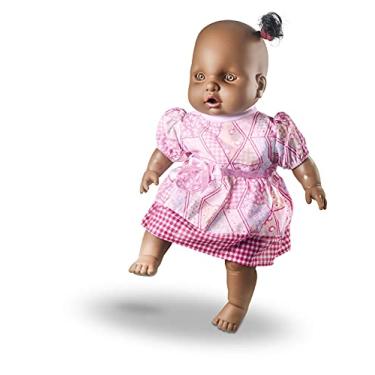 Imagem de Boneca Bebê, Milk, Judy, Corpo em Tecido, 43 cm, Negra
