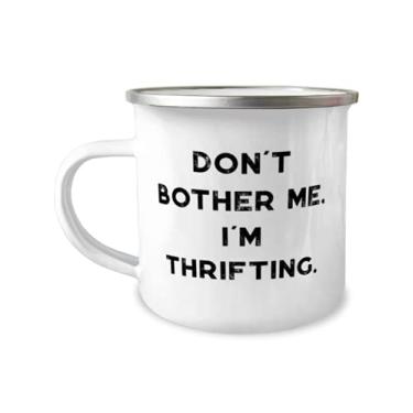Imagem de Caneca de camper motivacional Thrifting Gifts For Friends, Don't Bother Me, I'm Thrifting, 355 ml