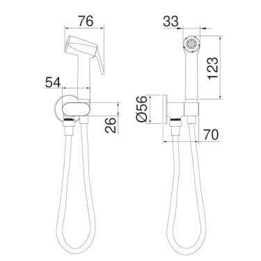 Imagem de Ducha Higiênica Lorenzetti LorenLoft 1984 R82 Rose Gold