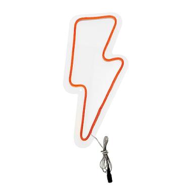 Imagem de Painel Luminoso Letreiro Criativo RAIO - Neon LED Laranja