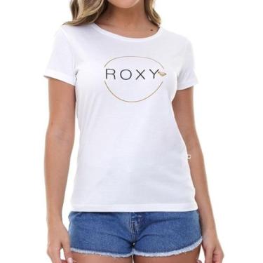 Imagem de Camiseta Roxy Circle Logo - Feminina