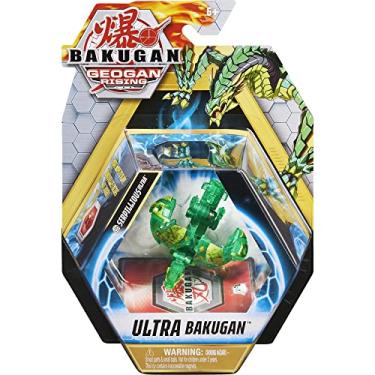 Imagem de Bakugan Geogan Rising 2021 Elemental Ventus Serpillious Ultra, boneco colecionável de 7,6 cm de altura e cartão comercial