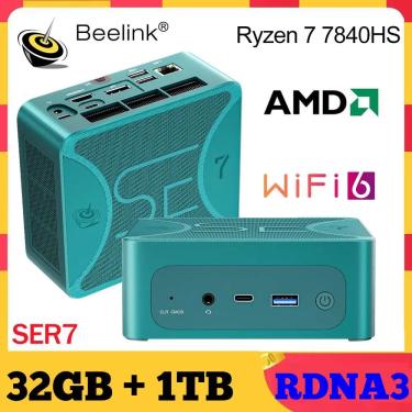 Computador de Jogos Mini Desktop, AMD, DDR4, 16GB RAM, SSD 500GB, WiFi, 6  LAN, 1000M, Ryzen 5, SER5, 5560U, SER5 Pro, 5700H, 5800H VS - AliExpress