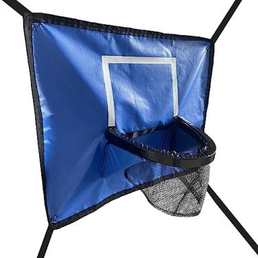 Imagem de Cesta de porta de basquete interior | Crianças Trampolim Hoop para Basquetebol | Acessórios de basquete portáteis à prova d'água Jogo de tabela de basquete para amantes de basquete Shakven