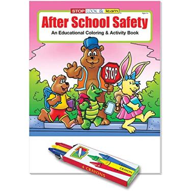Imagem de ZOCO - Segurança após a escola - Livros educativos para colorir para crianças (pacote com 25, sem giz de cera) - Cuidado depois da escola - apostila policial - jogos, quebra-cabeças, atividades para