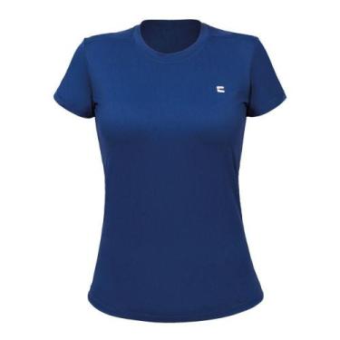 Imagem de Camiseta Feminina Curtlo Active Fresh Azul Marinho