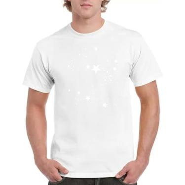 Imagem de Camiseta masculina e feminina Sky Stars Graphics Shirt, Branco, G