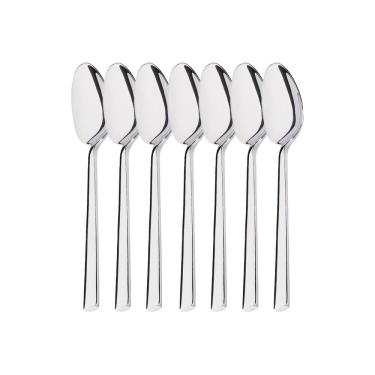 Imagem de Kit 6 Colheres de Mesa Hercules Mykonos Aço Inox 4000-001