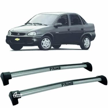 Imagem de Rack Teto Aluminio Prime GM Corsa Sedan 94/ 08 Prata PR010