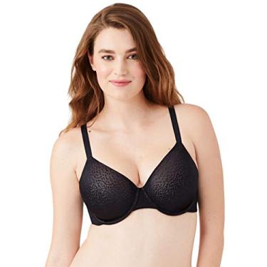 Imagem de Wacoal Sutiã feminino com cobertura total Back Appeal, Preto, 32D