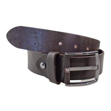 Imagem de Cinto Social Masculino Soleta de Couro Fivela Rústica Ajustável Parafuso Plus Size 130 ao 150 JBC
