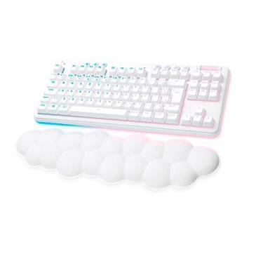 Imagem de Teclado Mecânico Gamer Sem Fio Logitech G715 RGB LIGHTSYNC Com Switch GX Brown Tactile, Apoio para Mãos em Formato de Nuvem, Compatível Com PC e Mac, Layout ABNT