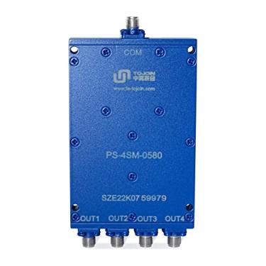 Imagem de TOJOIN Divisor de energia passivo de 4 vias para conectores SMA divisor de cabo coaxial 0,5-8GHZ para medições de RF/micro-ondas, acessórios, divisor coaxial, sistema de antena, resistente à corrosão (PS-4SM-0580)