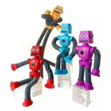 Imagem de 2 Robo Pop Tube Flexível Com LED fidget, brinquedo, led que pisca, presente, criança feliz - 2 unidades - TYDA