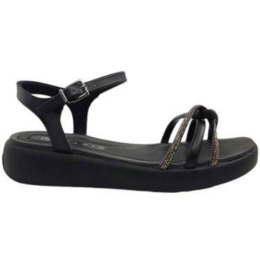 Imagem de Sandália Feminina Papete Casual Dia a Dia Ultra Conforto com Strass Ramarim 2424254