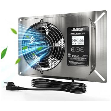 Imagem de Ventilador de Parede com Display Digital, Temporizador, Termostato de Proteção, 115V, ALORAIR, Prata
