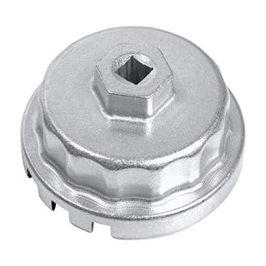 Imagem de Tongze Chave de filtro de óleo de 64,5 mm: ferramenta de remoção de filtro de óleo compatível com Toyota Camry RAV4 4Runner Tacoma Lexus 2005-2021, 14 canais 4 slots para motor 2.0L-5.7L