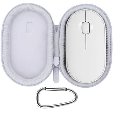 Imagem de Lebakort Capa para mouse compatível com Logitech Pebble 2 M350s / M350 / M355 / i345 / Pop Slim Bluetooth sem fio (capa branca)