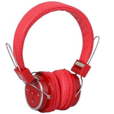 Imagem de Fone de Ouvido Bluetooth B05 Sem Fio SD FM Vermelho 10m - Ello