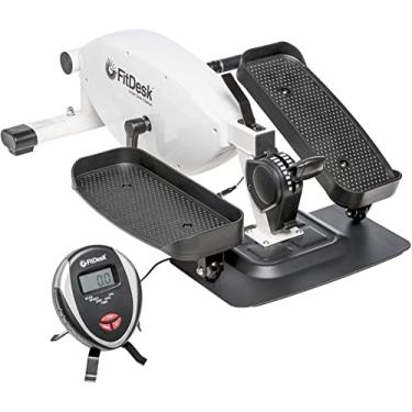 Imagem de Máquina de Pedal Elíptico para Bicicleta FitDesk Under Desk para Uso Doméstico ou Escritório sob a Máquina de Exercício de Mesa - Branco
