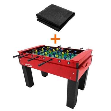 Imagem de MESA DE PEBOLIM TOTÓ VARÃO EMBUTIDO KLOPF 1051 + CAPA Impermeável