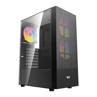 Imagem de Gabinete Gamer Aigo Darkflash A290 Mesh, ARGB, Mid-Tower, Lateral de V