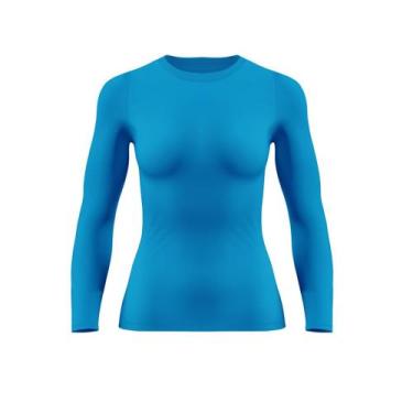 Imagem de Camisa Manga Longa Feminina Moda Praia Uv 50 Térmica Dry Fit - Everest