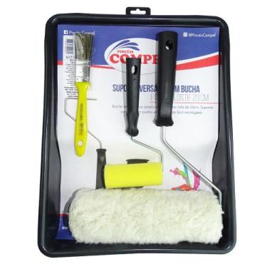 Imagem de Kit De Pintura De Parede Completo Anti Respingo 5 Peças - Compel
