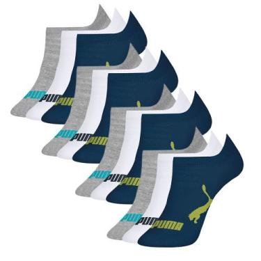 Imagem de Kit Com 12 Pares De Meias Infantil Kids Modelo Sapatilha Em Algodão Co