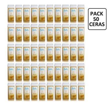 Imagem de Kit 50 Refil Cera Roll-On 100G Depilação - Depil Bella