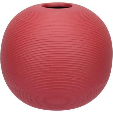 Imagem de VASO DECORATIVO ENFEITE CASA HOME&CO CERÂMICA 13x16x16cm TERRACOTA