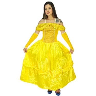 Imagem de Fantasia Bela e a Fera de Luxo Longo Com Luvas do 32 ao 48 (P 36-38)