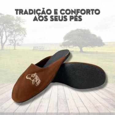 Imagem de Chinelo Gaúcho Alpargata Nobuck Vuollo Ferrugem, 35