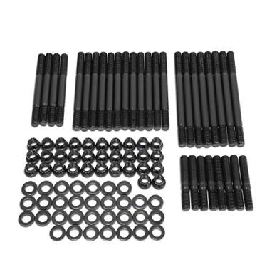 Imagem de DNA Motoring LEPOW-012 Conjunto de porcas de cabeça cilíndrica de aço de 12 pontas