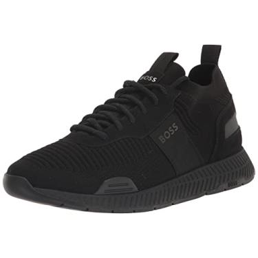 Imagem de BOSS Tênis de corrida masculino Mesh Mix, Óleo preto, 38