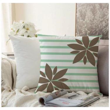 Imagem de Almofada Algodão Estampada Cecile 40x40cm Marrom - FASTLAR