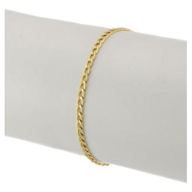 Imagem de Pulseira Feminina Ouro 18k Grumet 2.7 19 Cm Certificado Ga - JOIE JOIA