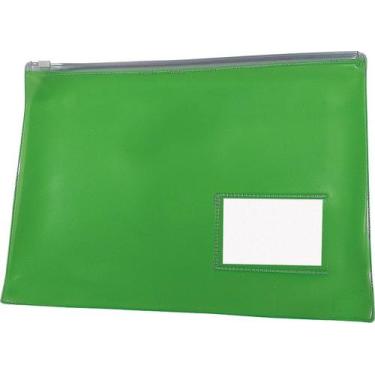Imagem de Pasta Malote Com Zíper e Visor Multi Uso - A Escolha - ACP,  Verde