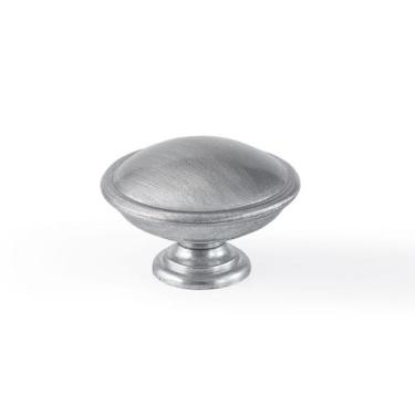 Imagem de Puxador Botão Redondo Na Cor Preto Em Metal  18 Unid - Telis Ferragens