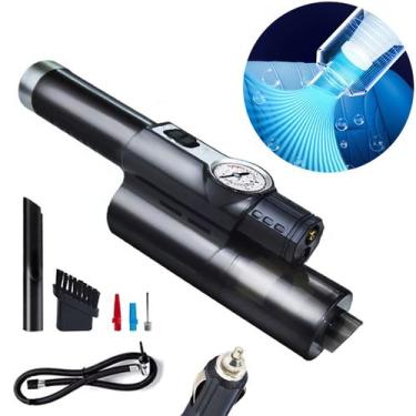 Imagem de Aspirador De Pó Portátil Compressor Ar Encher Pneu 120W 12V - shop mix