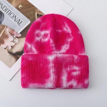 Imagem de Touca De Inverno Feminino Moda Tie Dye ELASHOPP