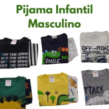 Imagem de 6 Pijamas Infantis Manga Longa Confortável e Casual Menino - SBO, 10