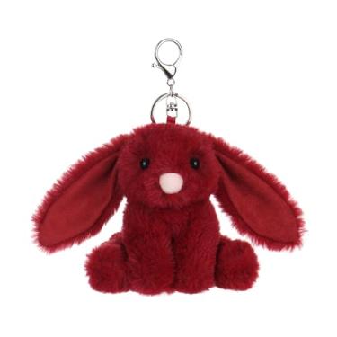Imagem de Apricot Lamb Cute Toys Chaveiro macio de coelho de pelúcia para crianças, bolsa, mochila, bolsa (4,7 polegadas), Ameixa