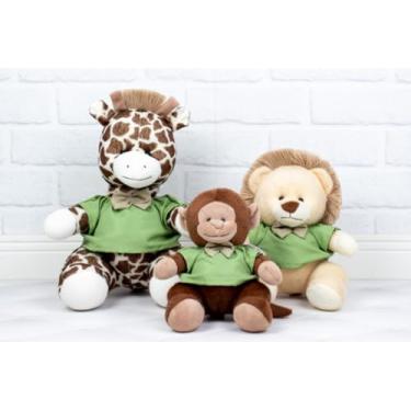Imagem de Conjunto de 3 Bichos de Pelúcia com Gravata, Girafa, Macaco e Leão/Para Nichos (VERDE LISO)