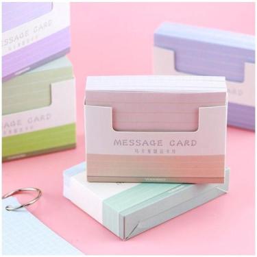 Imagem de Bloco de notas Flash cards Fichas para Memorização Estudo em branco co