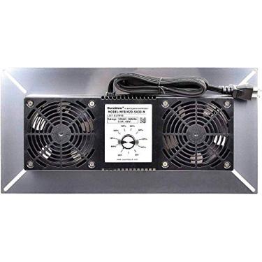 Imagem de Durablow Ventilador de Ventilação para Espaço de Rastreamento de Aço Inoxidável com Entrada de Ar 220 Cfm, Ventiladores Duplos com Desumidistato e Termostato, Ventilação de Base, Mitigação de Radônio,