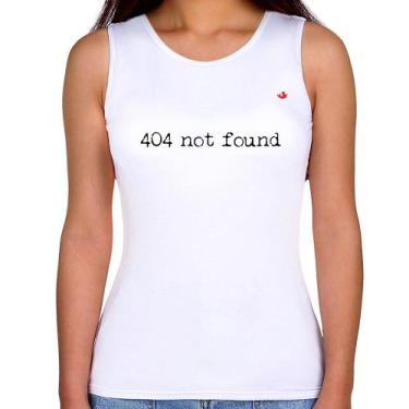 Imagem de Regata Feminina 404 not found - Foca na Moda, Branco, P
