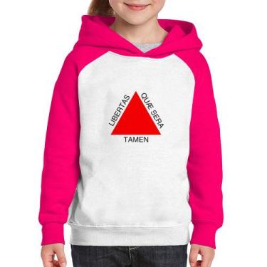 Imagem de Moletom Infantil Minas Gerais - Foca na Moda, Branco, Rosa, 12