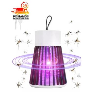 Imagem de Luminária Led Mosquiteiro Lâmpada Elétrica Mata-Mosquitos Luz UV Armad