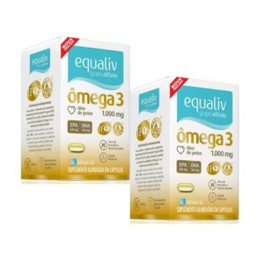Imagem de Kit C2 Ômega 3 1.000mg Suplemento  - Equaliv - Equaliv Pharma